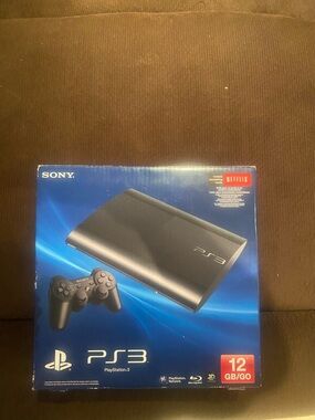Sony PlayStation 3 PS3 Super Slim 12GB Video Game Console in Box